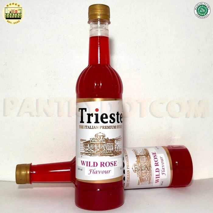 

TRIESTE SYRUP rasa WILD ROSE - SIRUP PREMIUM 650ml