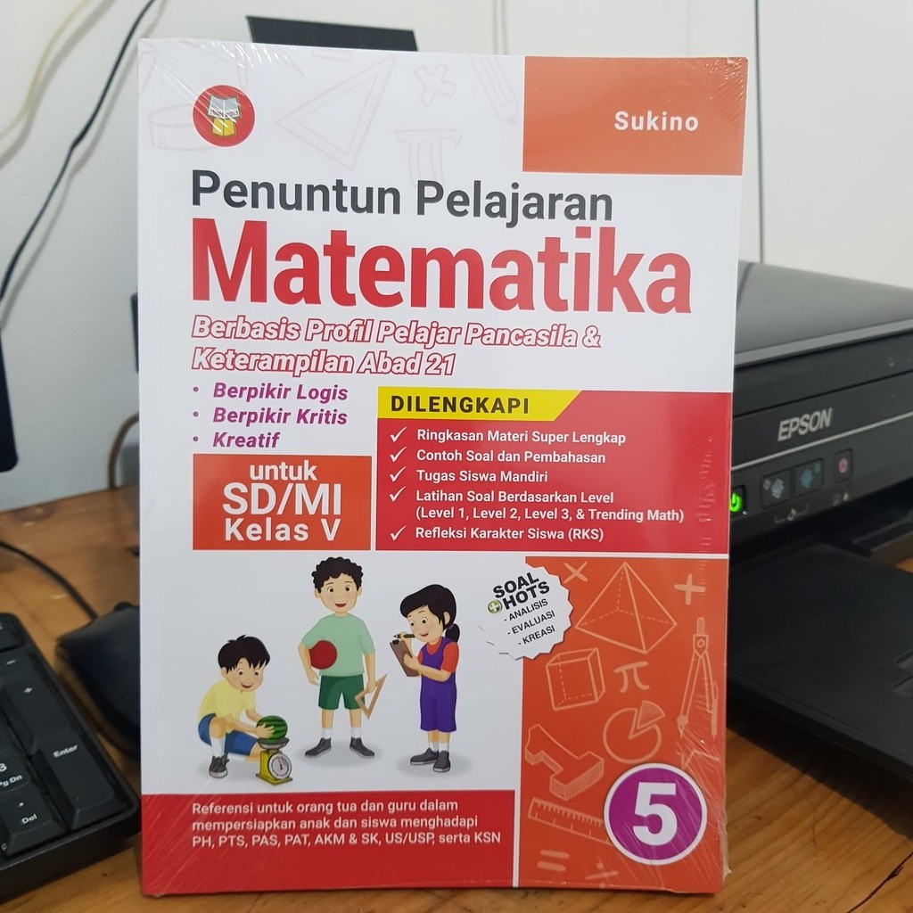 PENUNTUN PELAJARAN MATEMATIKA SD/MI KELAS 5 / V (PROF. SUKINO) - YRAMA WIDYA