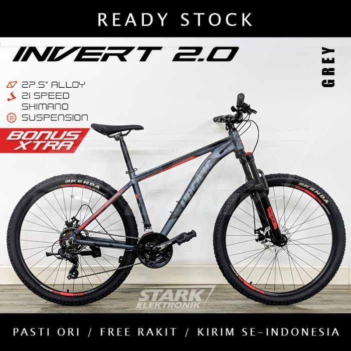 HOT PROMO Pacific INVERT 2.0 MTB 27.5 inch Sepeda Gunung  - Grey