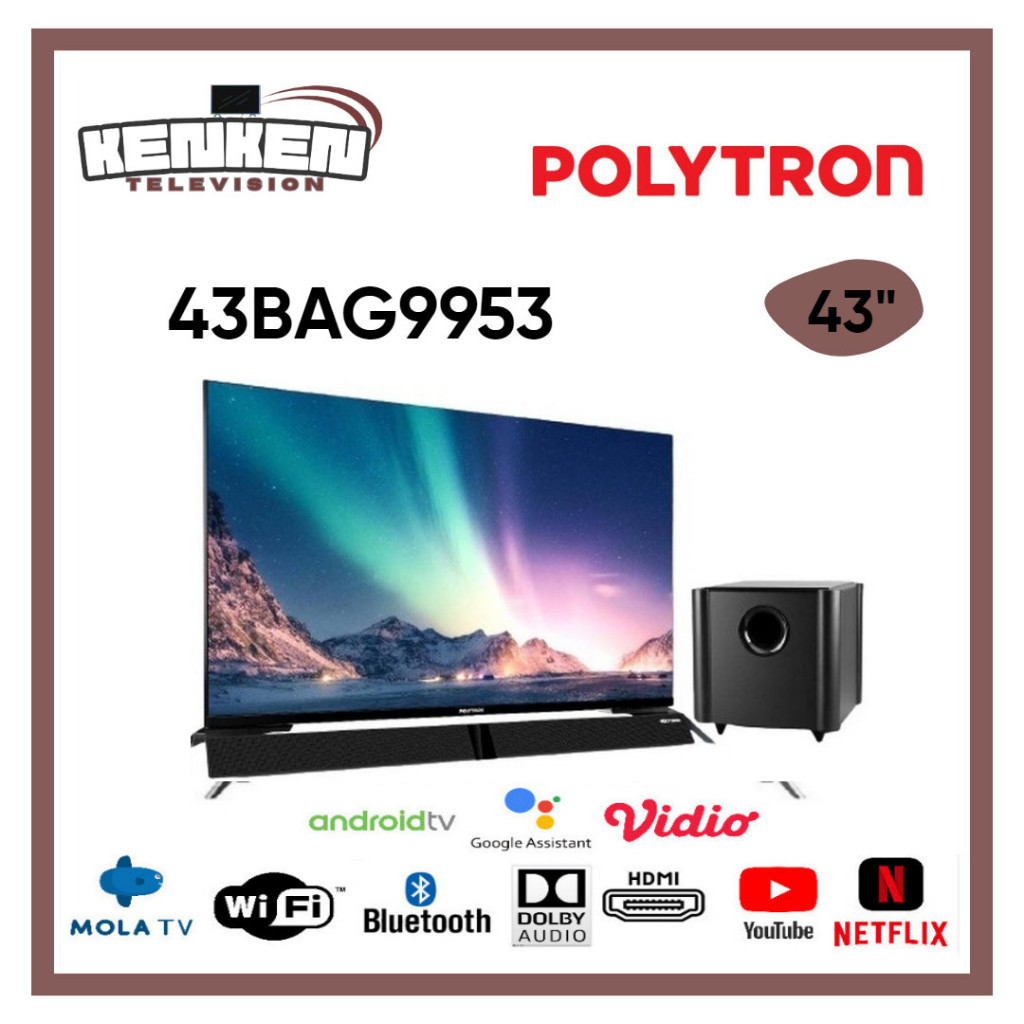 FROMO_SALE_SPESIAL TV LED Android Polytron 43BAG9500/ 43BAG9953 LED Polytron 43 Inch Android TV