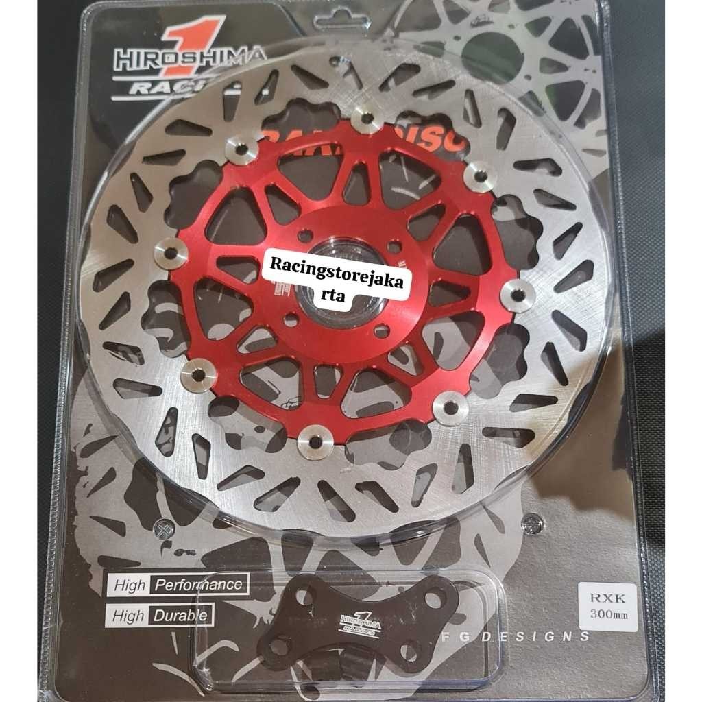 DISC BRAKE Piringan RX KING FLOATING HIROSHIMA Piringan Cakram Depan RX KING Lebar 300mm Piringan Pi