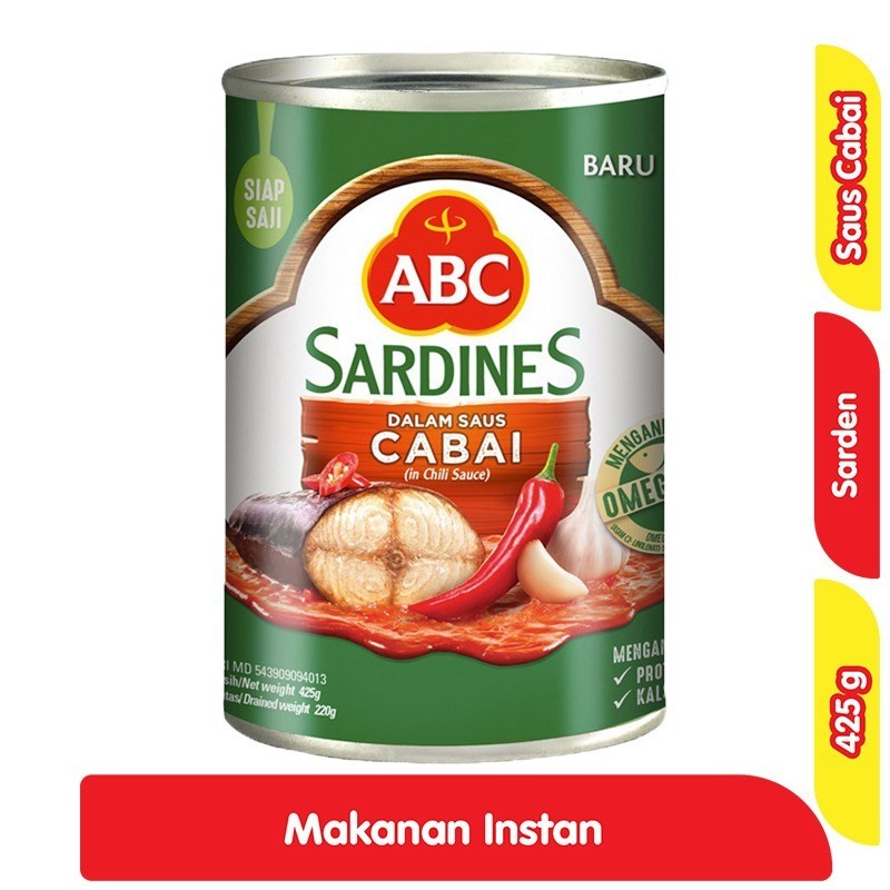 

ABC Sardines Saus Cabai 425 g