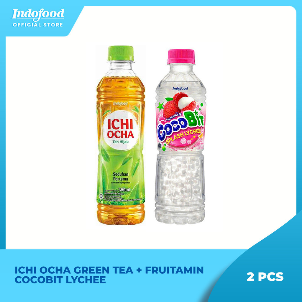 

Ichi Ocha Green Tea + Fruitamin Cocobit Lychee