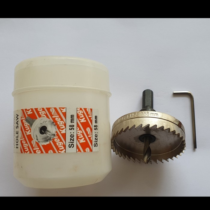 KUGEL Hole saw HSS 58 mm - Mata Bor Besi 58 mm Original ASLI KUGEL