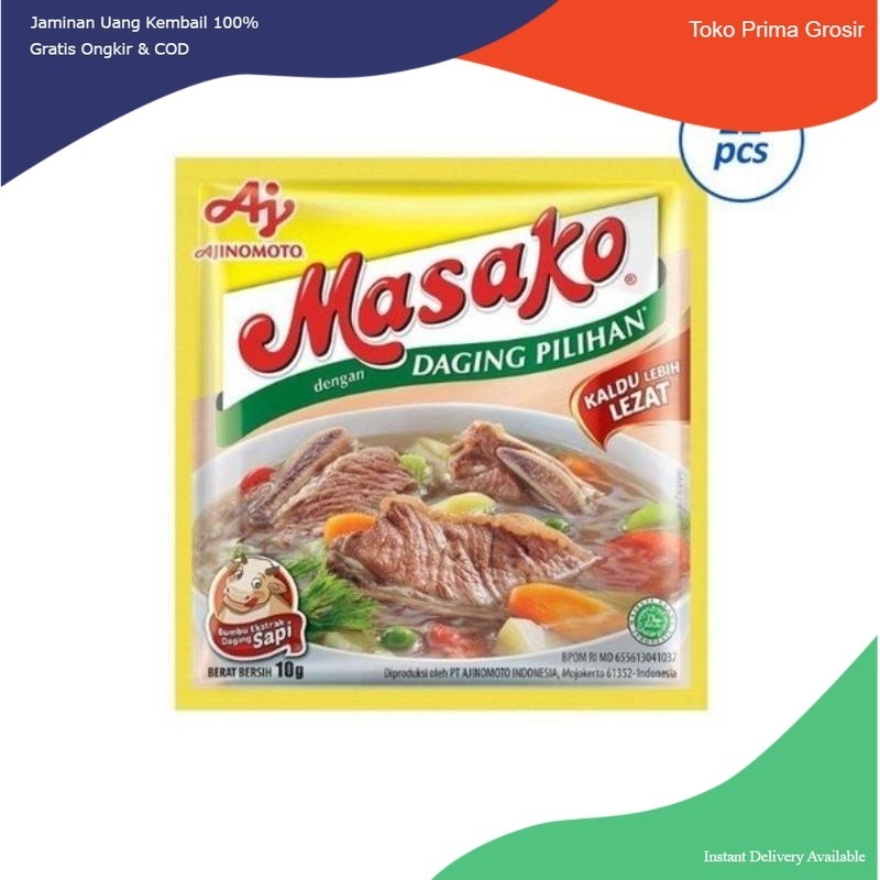 

Ajinomoto Masako Sapi dan Masako Ayam 12 x 8.5 Gram (Renceng)