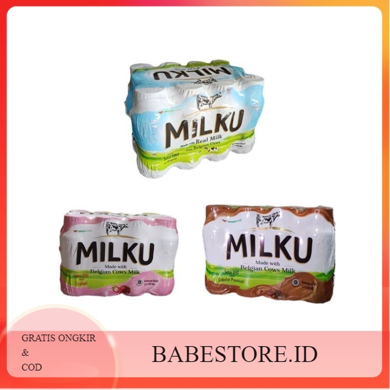 

Baru!!! SUSU MILKU UHT 200ml 1 PACK ISI 12 BOTOL ORIGINAL TERMURAH