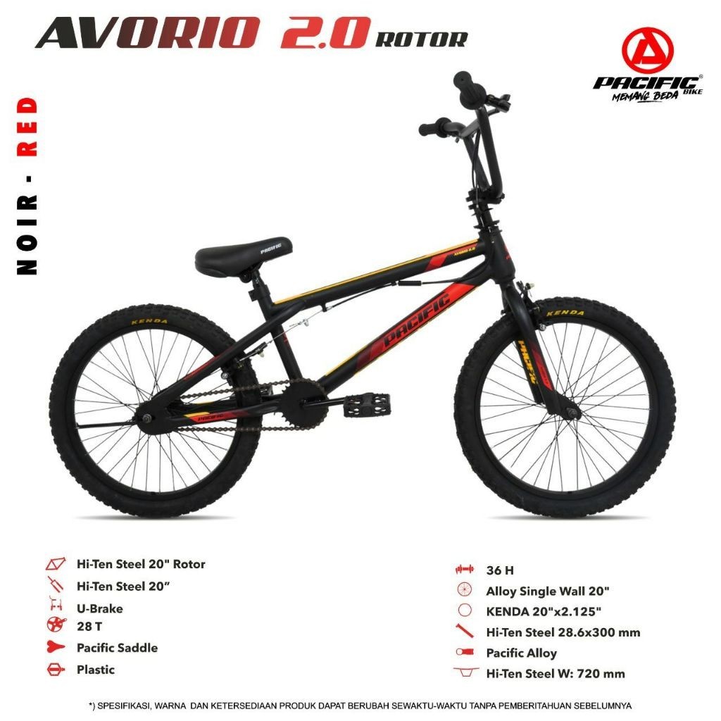 Sepeda Anak BMX 20 Pacific Avorio 2.0 Rotor / Sepeda Anak Avorio 2.0 Rotor BMX 20 Pacific Murah Berk