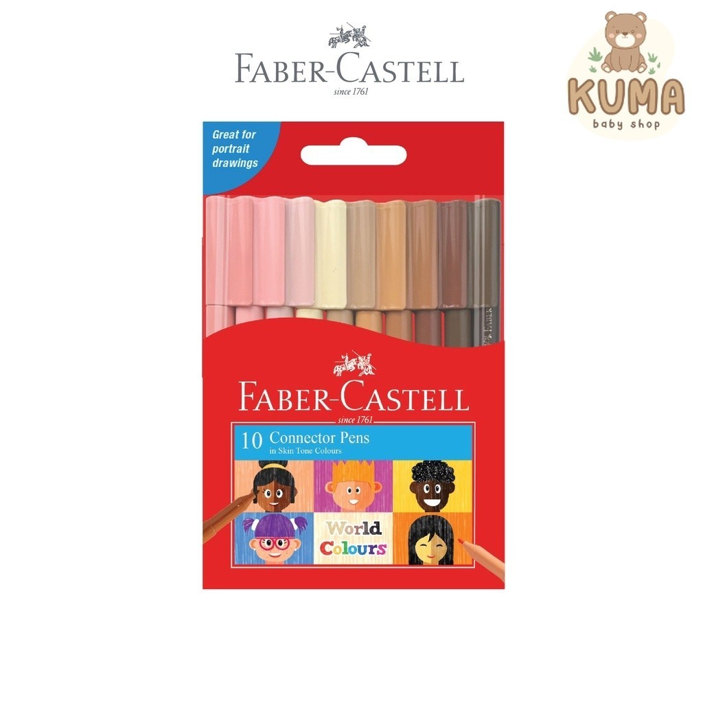 

Faber-Castell Connector Pen Special Edition Skin Tone 10s Spidol Anak