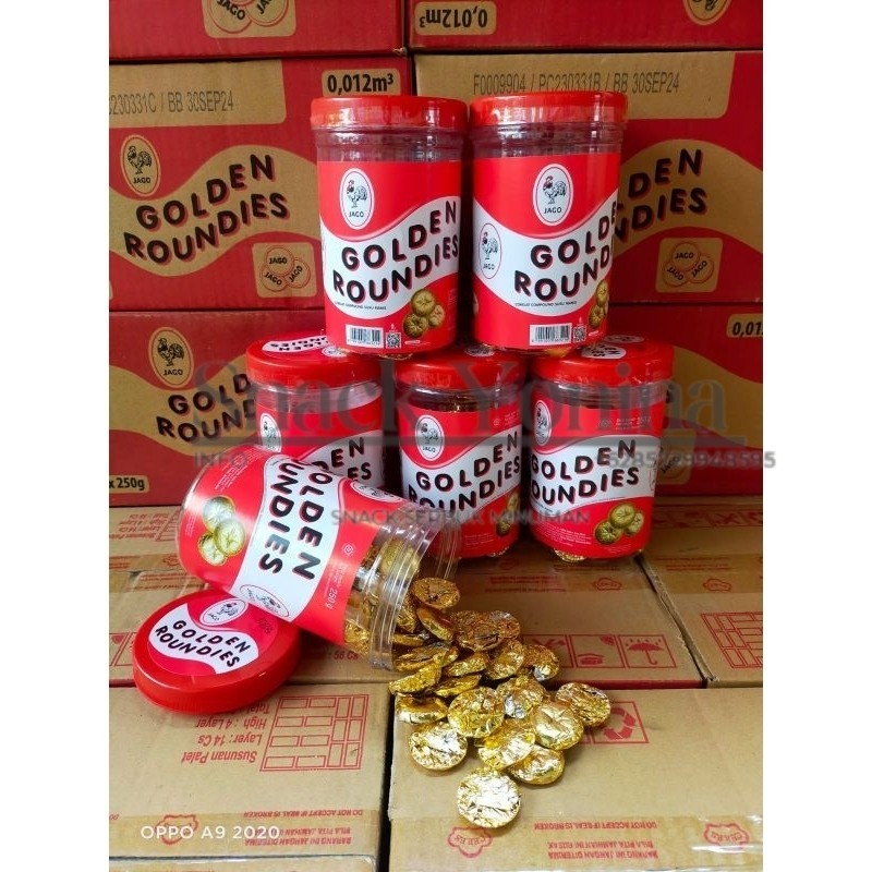 

Coklat Jago Golden Roundies 250 gr/Coklat Koin Jago Coklat JadulGratis Ongkir & COD