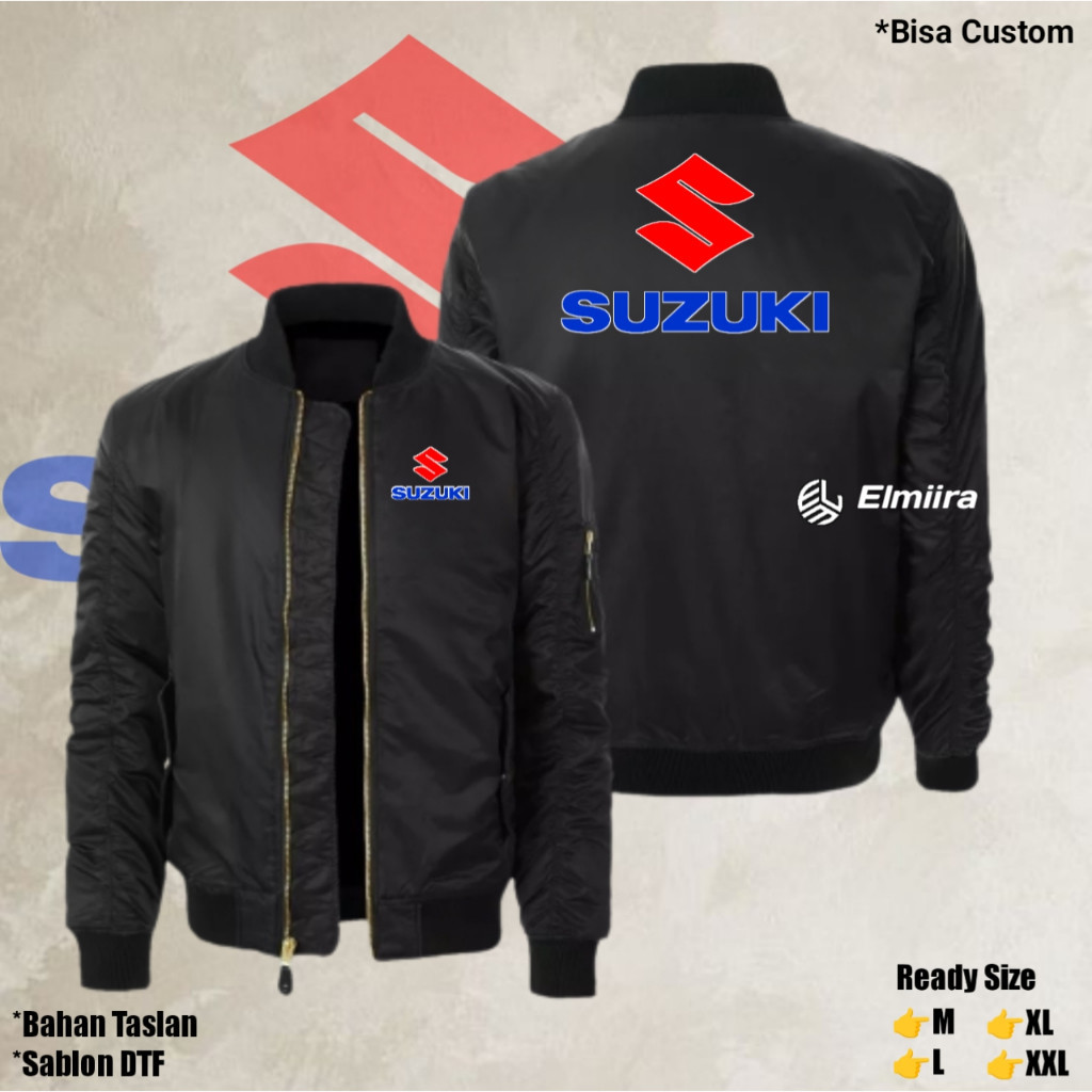 Jaket Suzuki Bomber Jaket Custom Bomber
