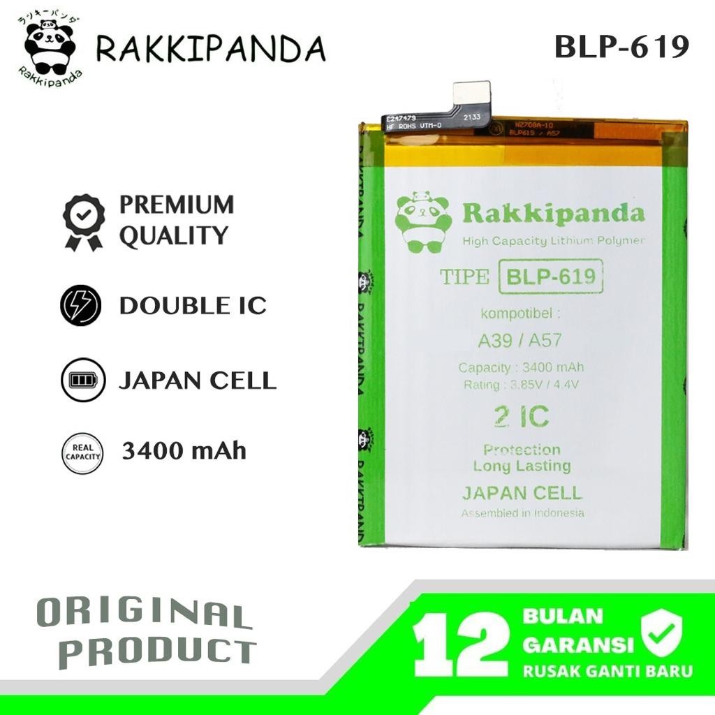 [ R/K ]- BATTERY OPPO RakkiPanda - BLP619 A39 / A57 2016 Batre Batrai Baterai