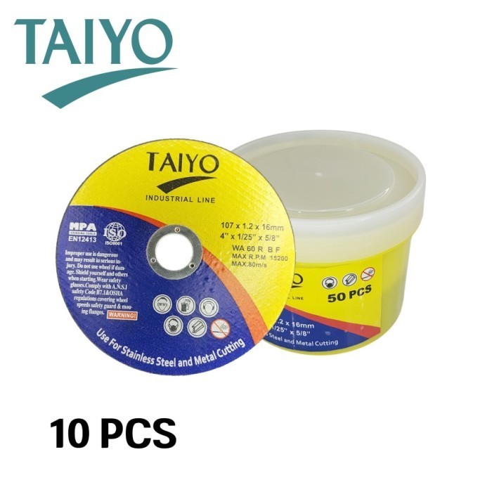 Batu Gerinda 4 in TAIYO Cutting Wheel 4" Gerinda Potong 4 Inch SET