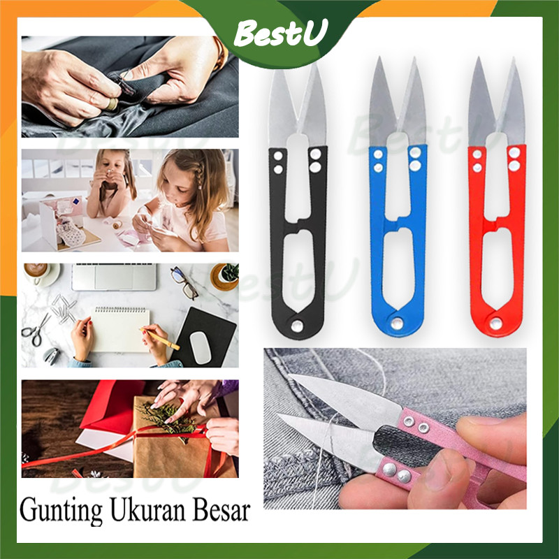 

Gunting Benang jahit ( 1 LUSIN ) Gunting Benang /Gunting Cekris Ukuran Besar/Gunting benang tajam