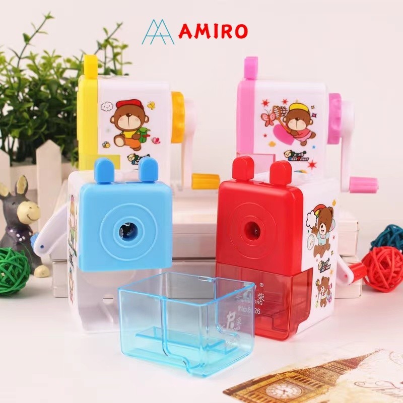 

Rautan Pensil putar mini / serutan meja karakter murah Lucu