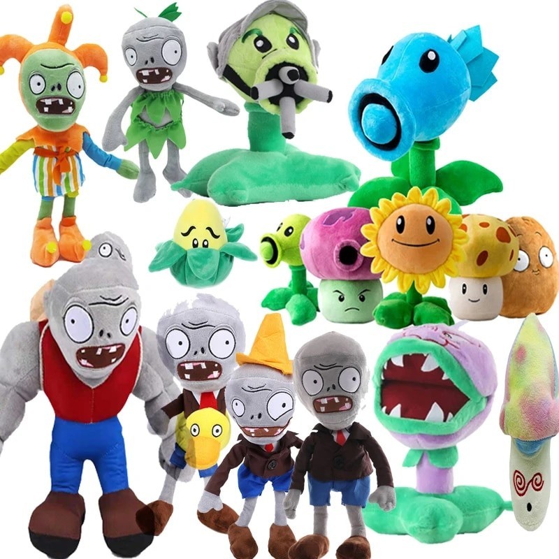 NEW Plants vs Zombies Plush Toys Peashooter SunFlower Games PVZ Plants Anime Stuffed Plush Dolls Toy