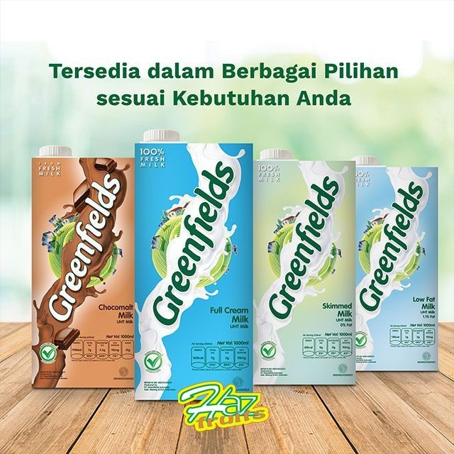 

Susu Greenfields UHT 1 liter All Varian | Greenfield Coklat Full Cream