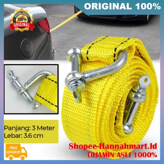 Tali Derek Mobil Alat Bantu Derek Mobil Emergency ORIGINAL