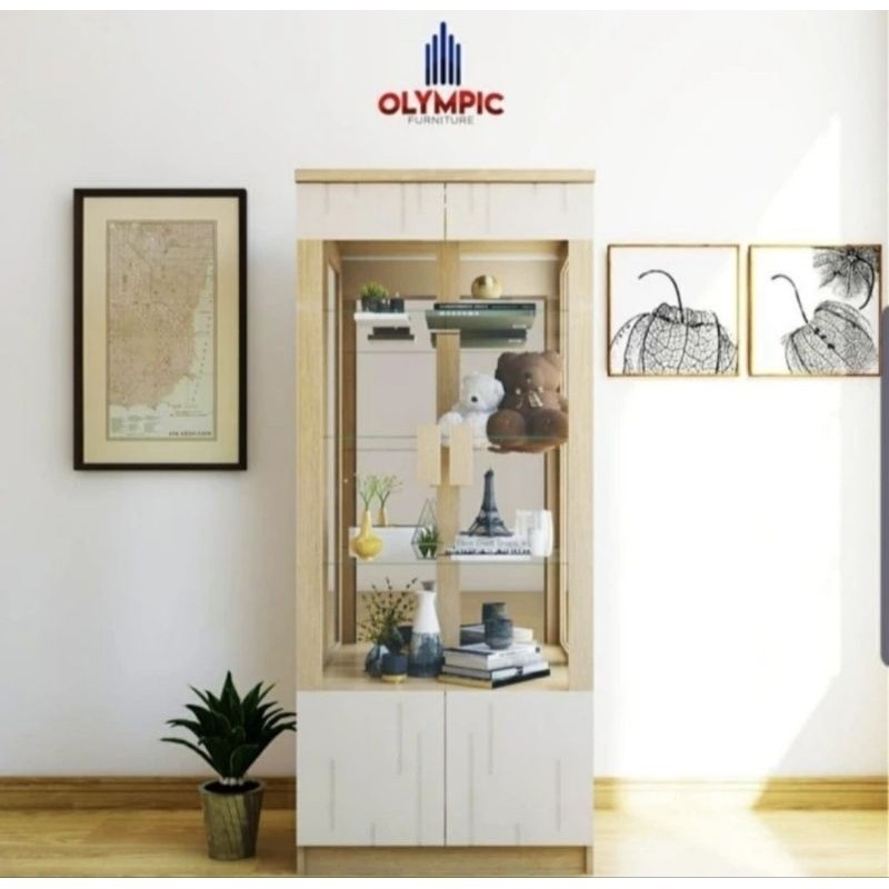 Lemari Pajangan Lemari Hias Olympic DCH HICKORY