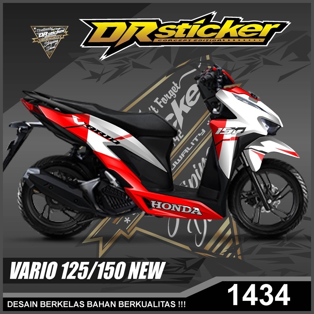 Dekal Sticker VARIO 125/150 NEW Full Body Stiker Skotlet VARIO Desain Racing Stiker full body VARIO 