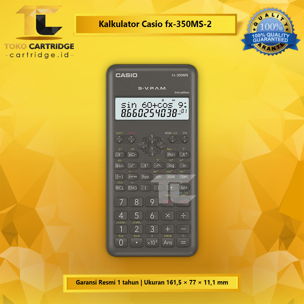 

SIS Calculator Scientific FX-350MS 2 Casio Kalkulator Ilmiah Sains Casio FX 350MS Scientific 2