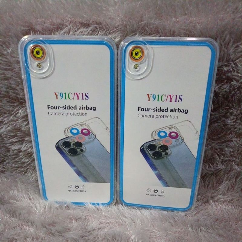 Softcase Casing  Vivo Y91C/ Y1S/1820/Y90 Silikon Clear bening transparan Pelindug belakang hp