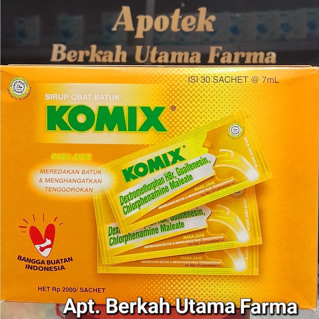 Komix Jahe per box isi 30 sachet