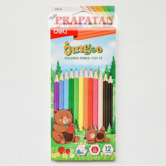

Pensil Warna Deli Jungoo C-121 | Color Pencil - 12C C121-12 -YY41