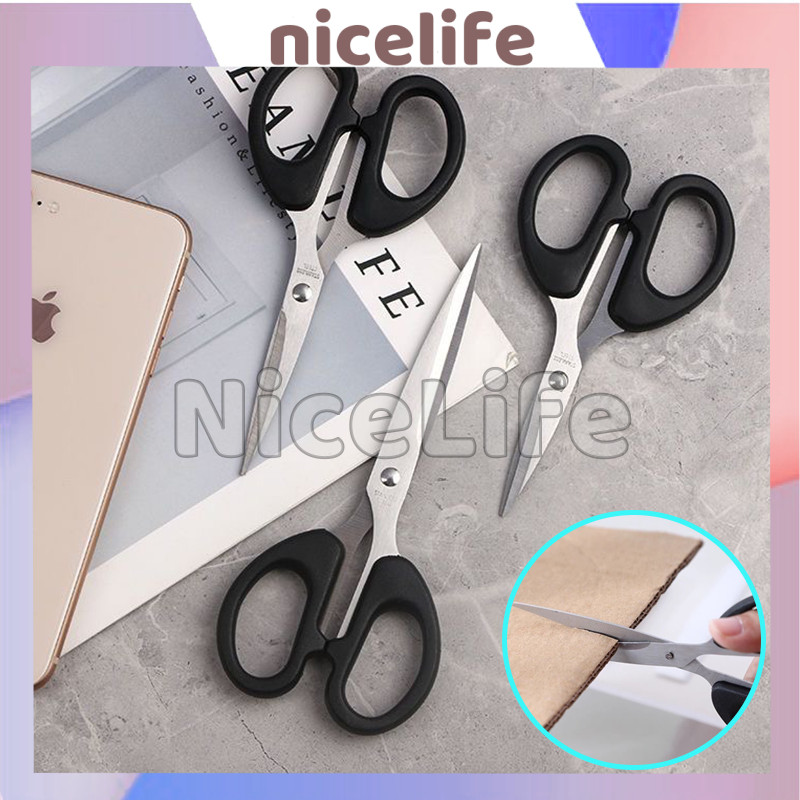 

Gunting Stainless Steel / Scissors Medium / Alat Potong Kertas Sedang / Gunting Kecil Tajam / Gunting Kertas