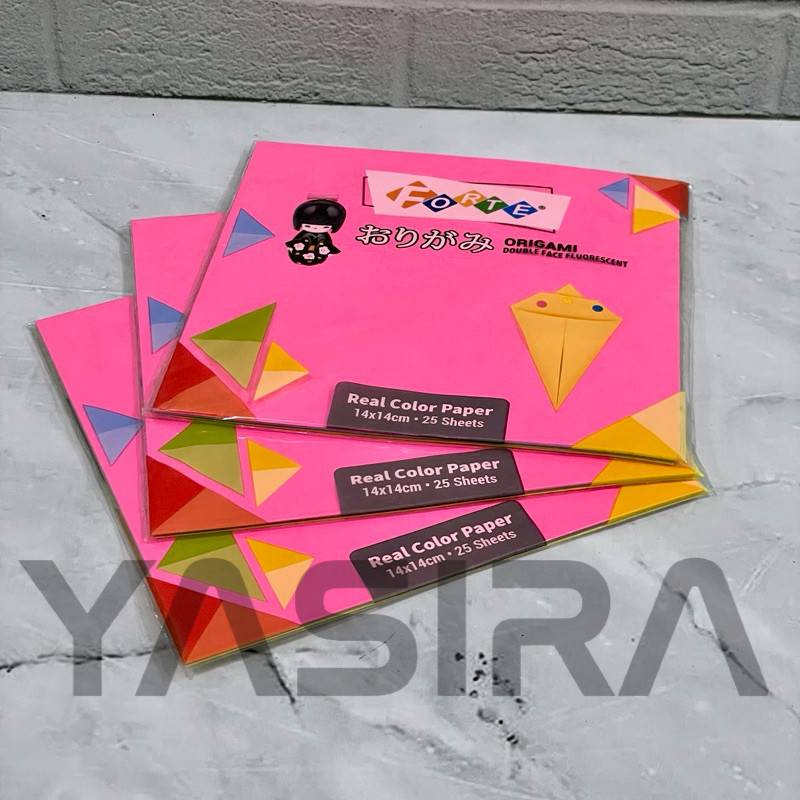 

SATU PACK 25 LEMBAR Origami atau Kertas Lipat Forte 14 x 14 Kertas Kerajinan Tangan