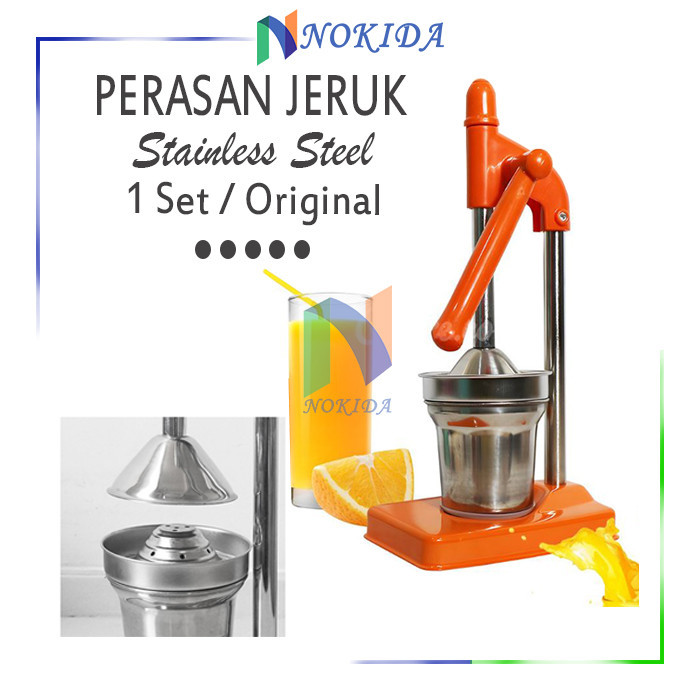 Nokida Fruit Juicer 1 Set / Perasan Jeruk Lemon / Alat Peras Sari Buah / Press Hand Juicer