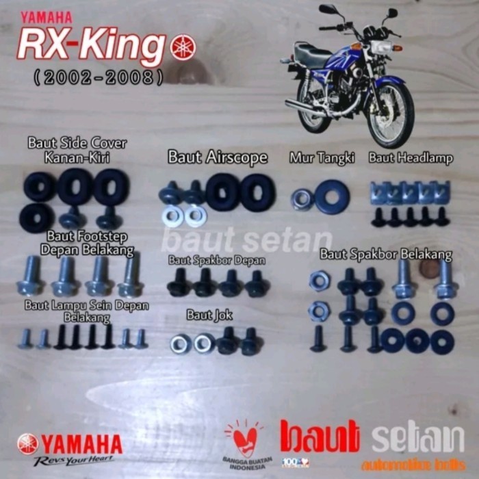 Baut body Yamaha RX - king / Baut Full set body Yamaha RX king