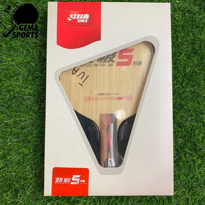 Kayu Bet Pingpong Tenis Meja DHS PG5 Power G 5 Original -MNB24