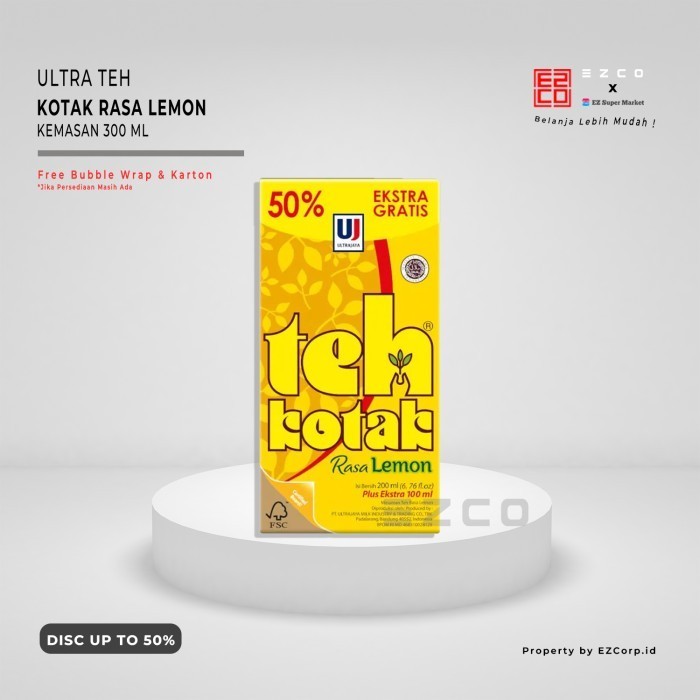 

ULTRA TEH KOTAK RASA LEMON KEMASAN 300 ML