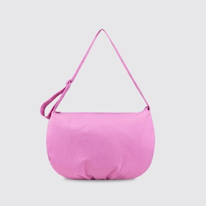 Exsport Tas Selempang Wanita Basic Half Moon Sling Bag - Pink, L