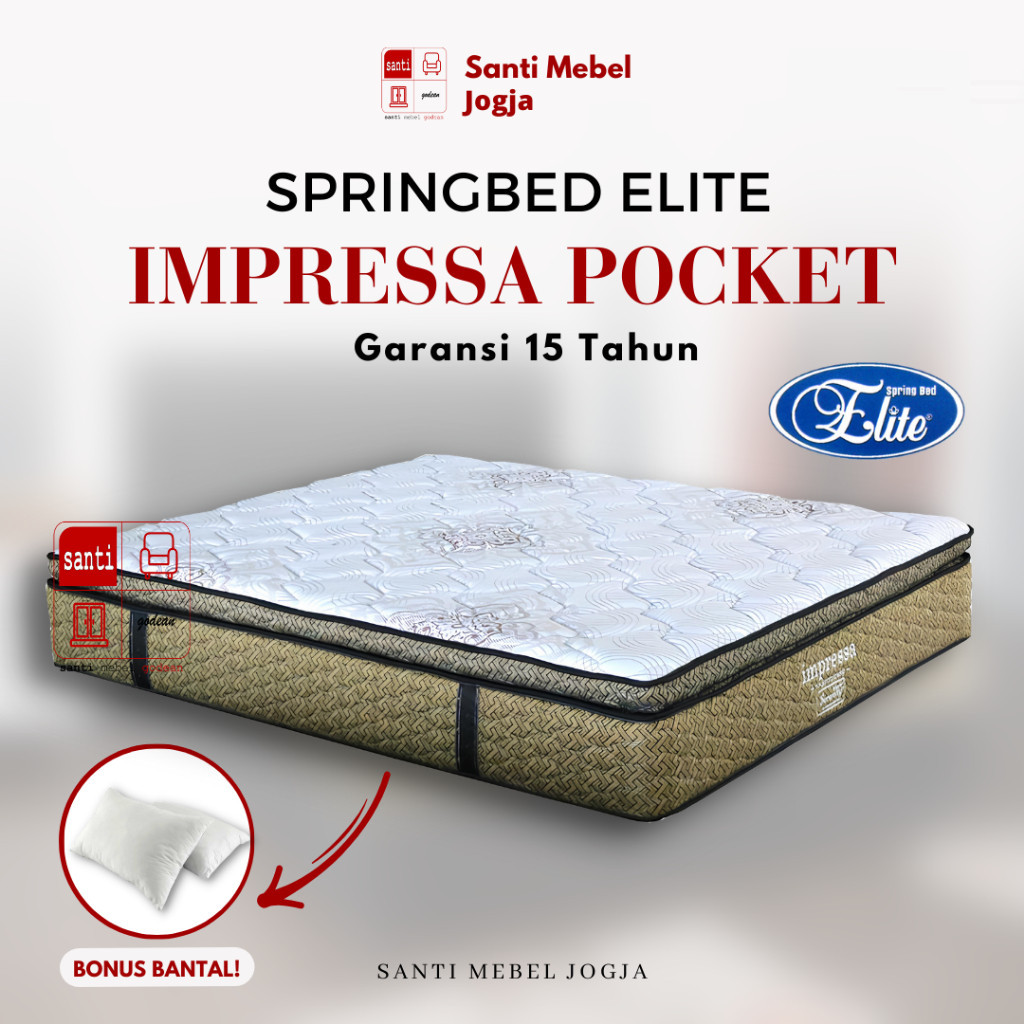 Springbed Elite Serenity Impressa Pocket 140x200 cm ( Kasur Only)