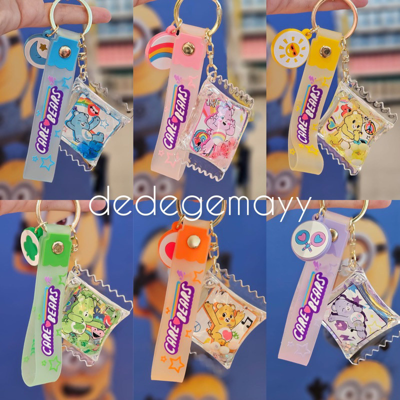 Miniso x Care Bears - Keychain Puff Air Care Bears Gantungan Kunci
