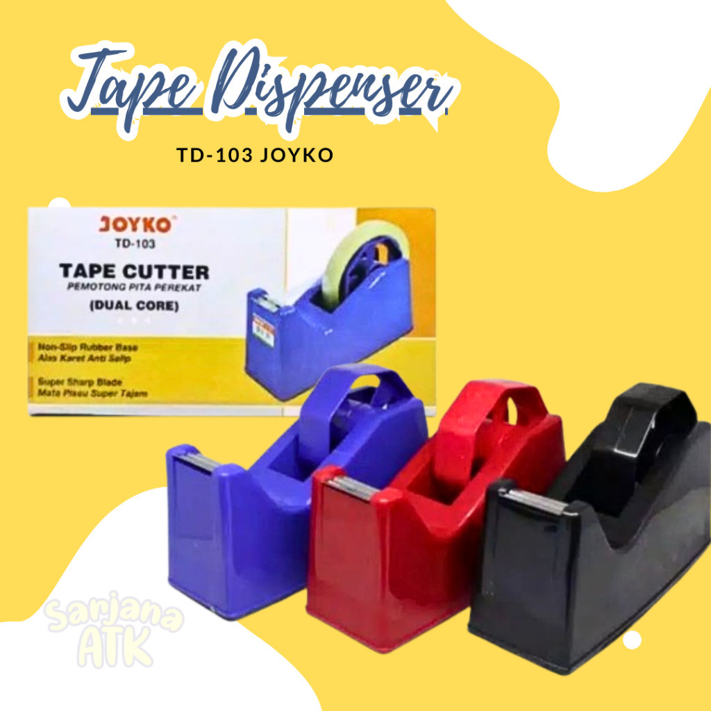 

Tape Dispenser / Tempat Isolasi Selotip Joyko TD-103