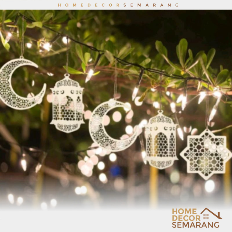Ornamen Dekorasi Gantung Ramadhan / Gantungan 3D Hiasan Gantung Hari Raya Ramadhan Gantungan Hari Ra