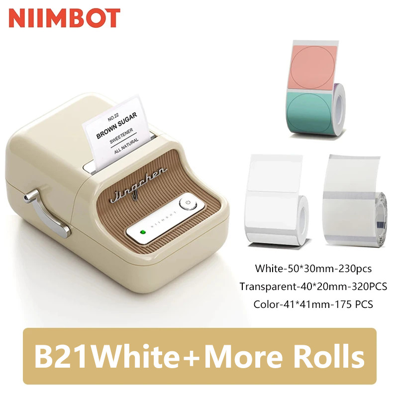 

Niimbot B21 Mini Portable Thermal Label Printer Mini Adhesive Sticker Printers for Home Office For Mobile Phone NEW