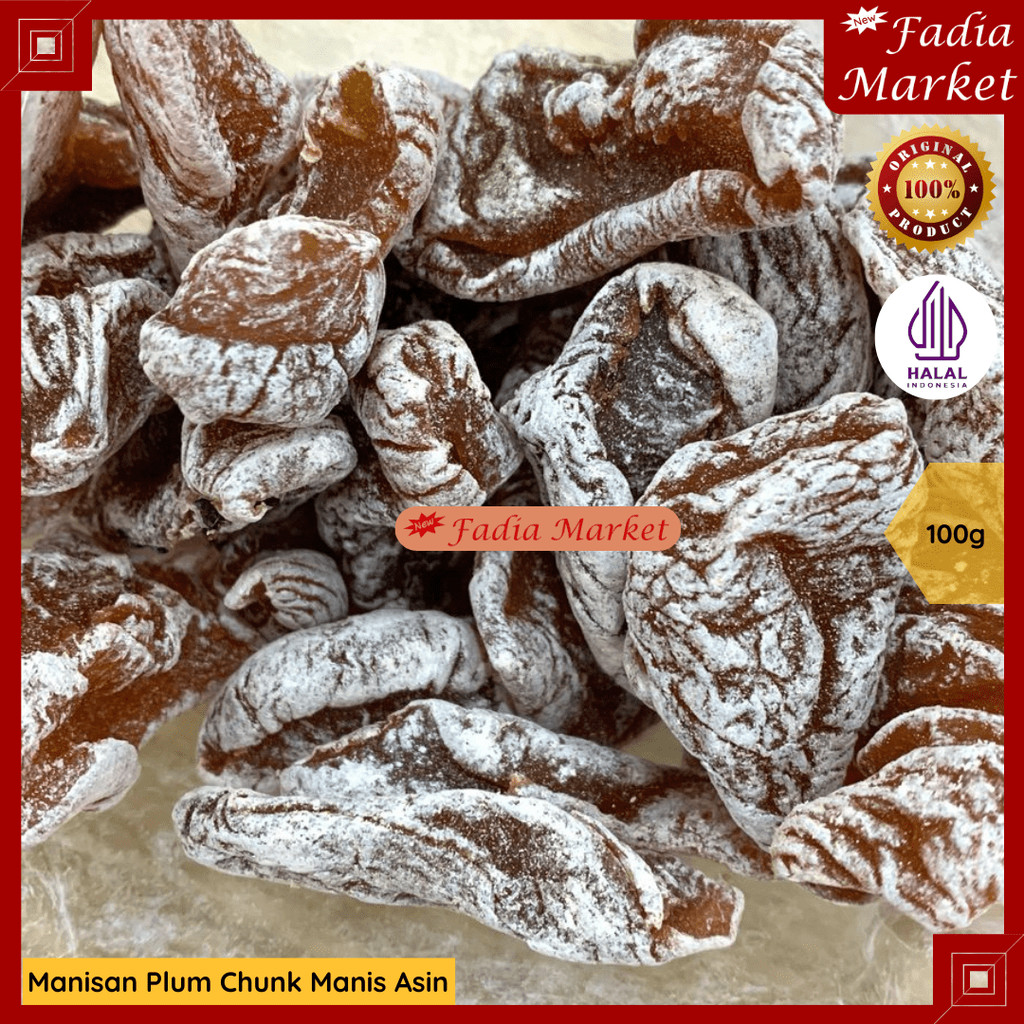 

Manisan Asinan Plum Chunk Manis Asin Imlek Sincia 100g