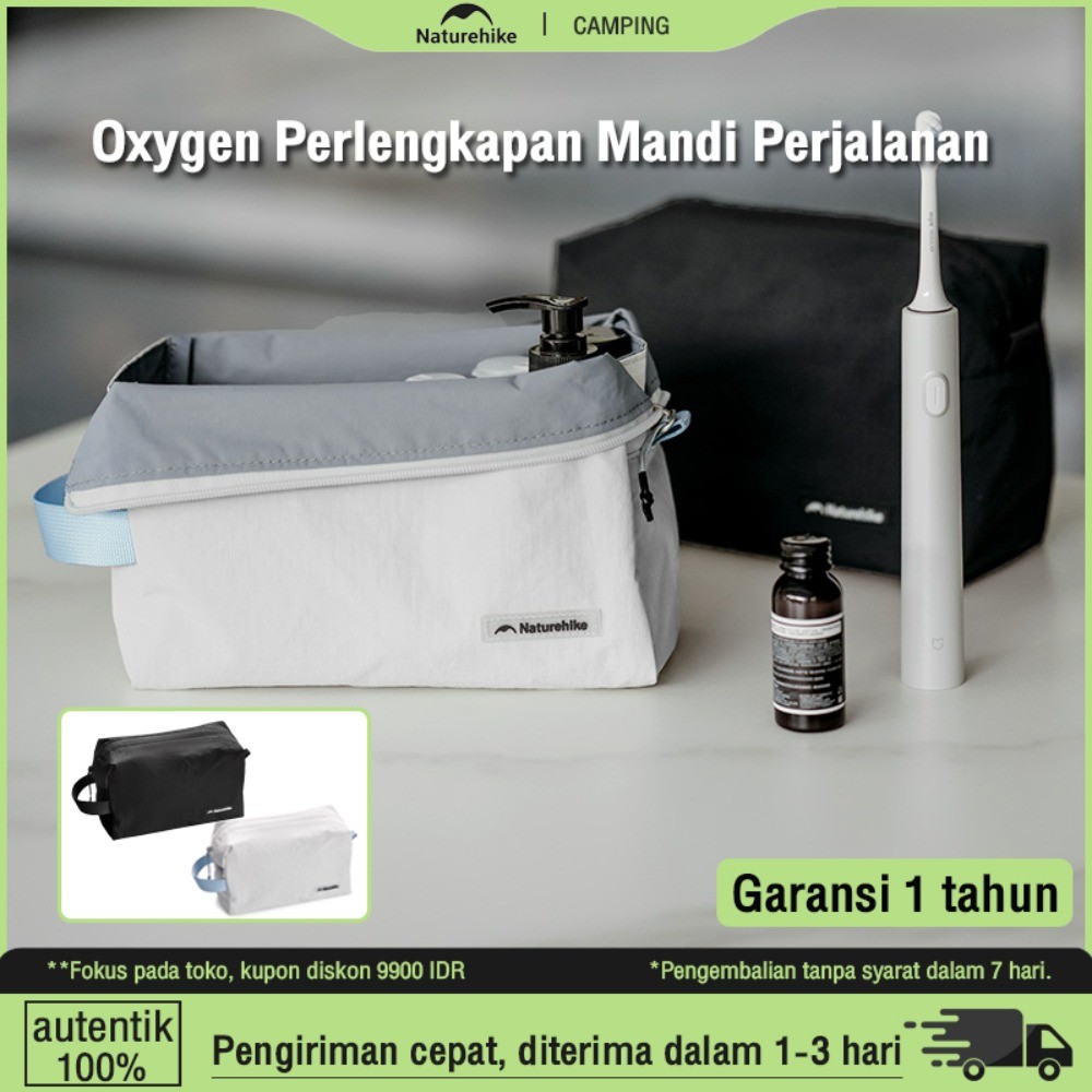 Naturehike Tas Perlengkapan Mandi Perjalanan Luar Ruangan Berenang Rias Wajah Tahan Air Tas Kosmetik