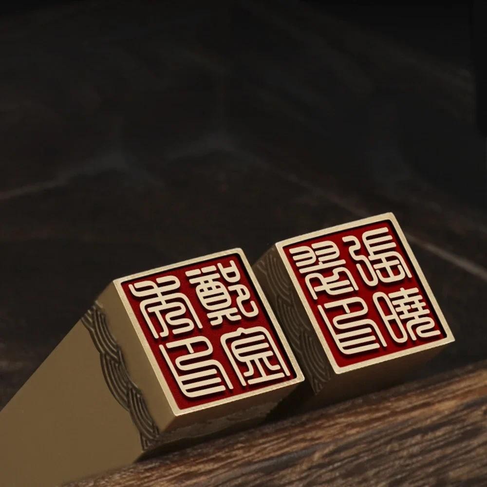 

Chinese custom Brass Chop Seal, Seal Carving, Chinese Seal With Your Name，logo, symbols, patterns.