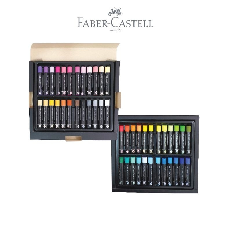 

OIL PASTEL/CRAYON BLACK EDITION ISI 12 - 24 - 36 - 48 COLOURS SUPERSOFT FABER-CASTEL