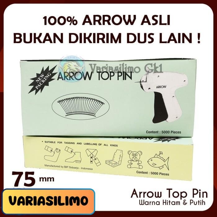Variasilimo | ARROW TOP PIN - TAG PIN ISI REFILL TAG GUN ORIGINAL 75mm - Putih, 75 MM