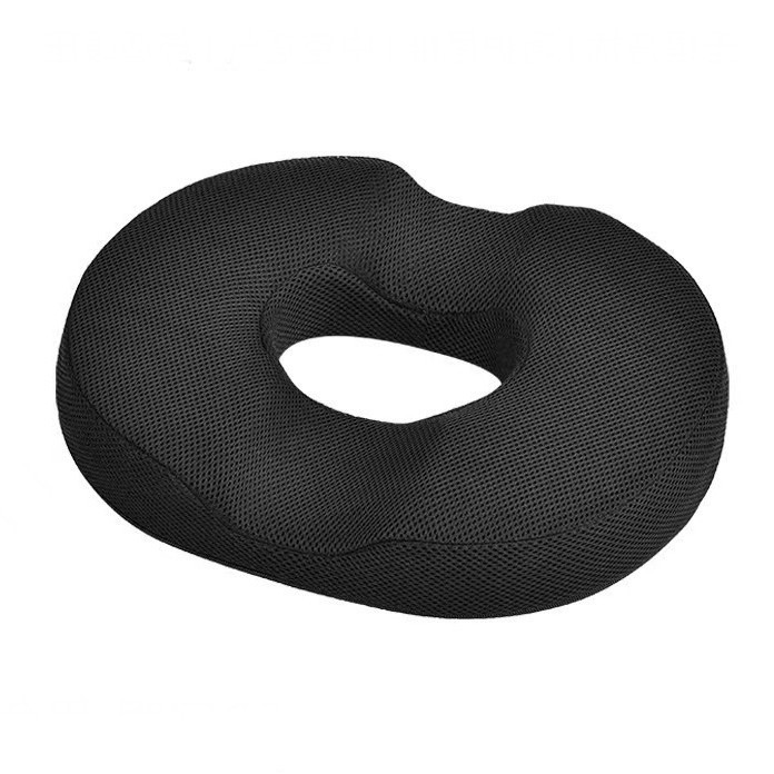 Bantal Duduk Kursi Kerja Wasir Ambeien Work Sit Pillow Chair Donat - Hitam