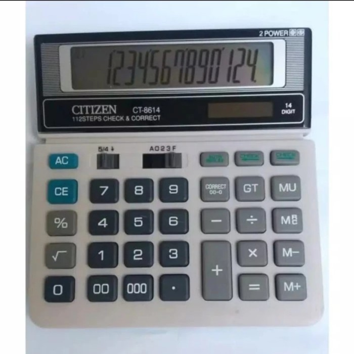

Kalkulator . CT-8614 Check Correct Cek Ulang 14 Digit / Desktop Calculator CT8614 JunDW