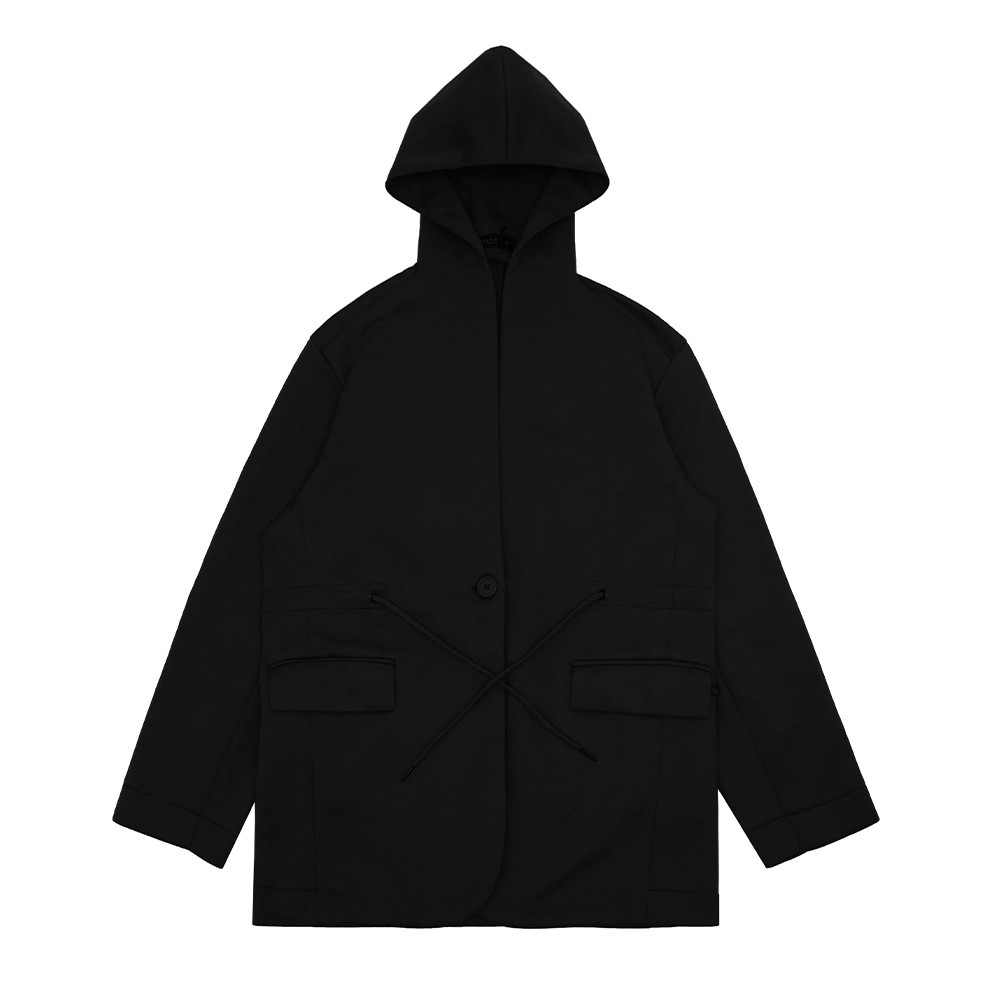 Famo Jaket Blazer Hoodie Wanita with Drawstring Pocket CL010923