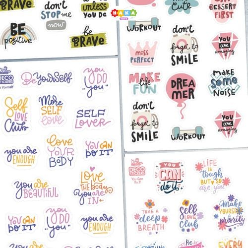 

Sticker Quotes Aesthetic / Stiker Self Love Club Journaling / Text Sticker Deco Life Quote Motivasi Penyemangat Reminder Diary Jurnal DIY Scrapbook Journal / Haka Toys