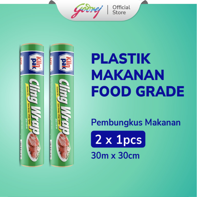 Klinpak Cling Wrap Refill Reguler x2 - Pembungkus Makanan dan Buah
