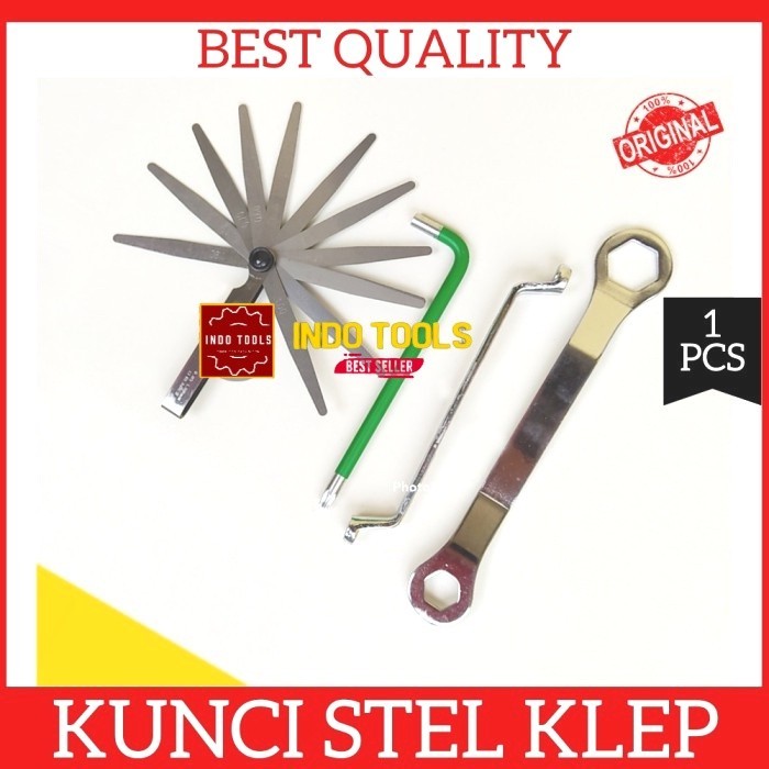 Kunci Stel Setel Klep Motor Engine Block Mesin Setelan Feeler GaugE